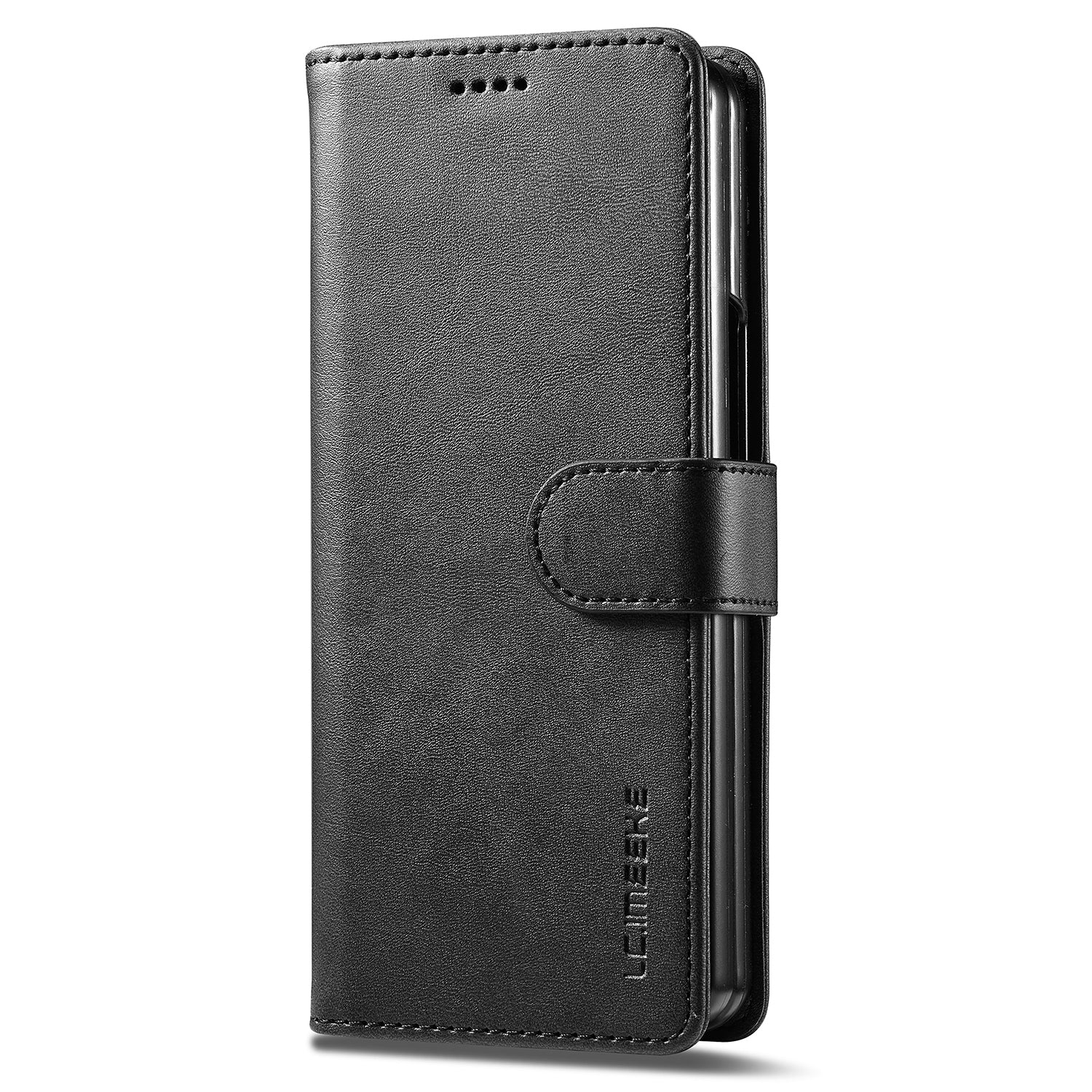 Uniqkart For Samsung Galaxy Z Fold5 5G Wallet Leather Phone Case Stand Calf Texture Phone Cover - Black Uniqkart For Samsung Galaxy Z Fold5 5G Wallet Leather Phone Case Stand Calf Texture Phone Cover - Black
